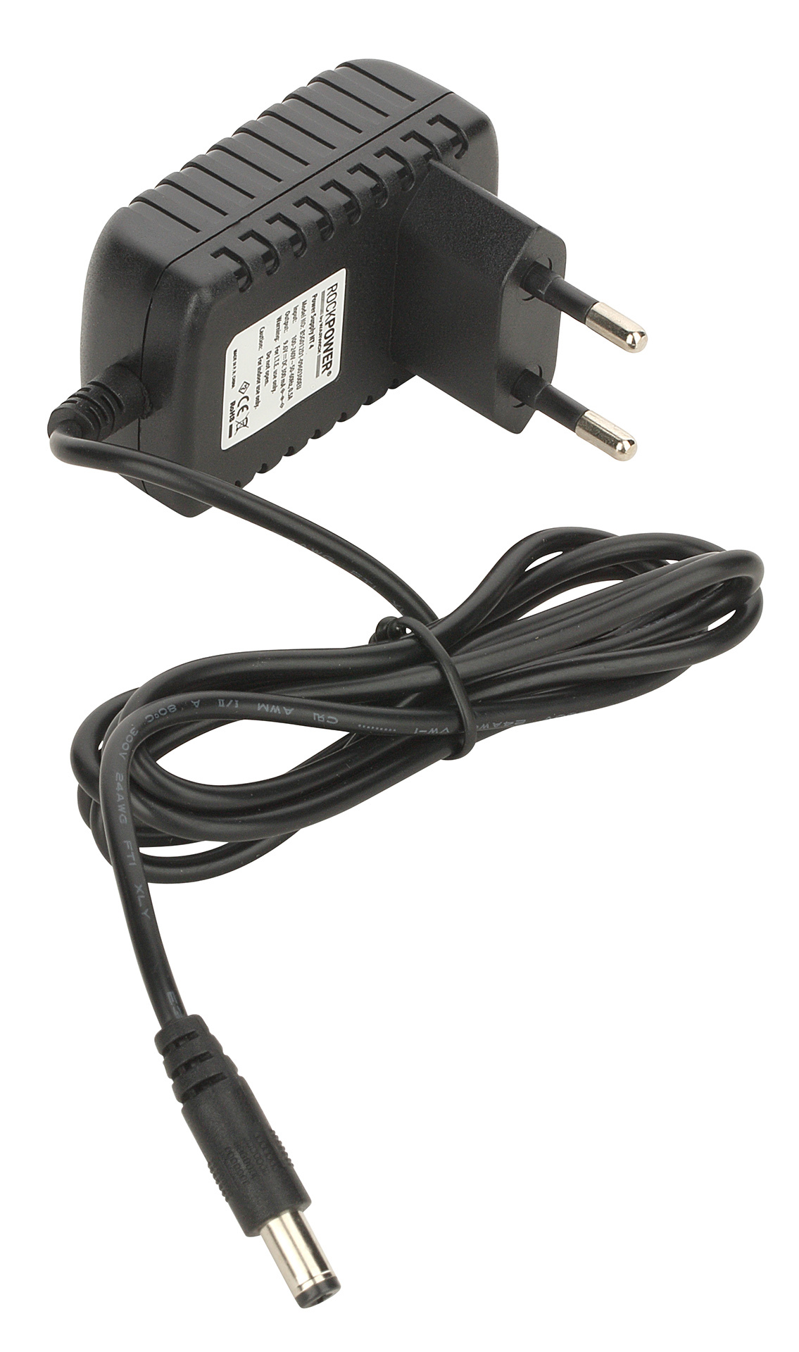 RockPower NT 4 - Power Supply Adapter (9,6V DC, 300 mA, (-) Center, Euro Plug)