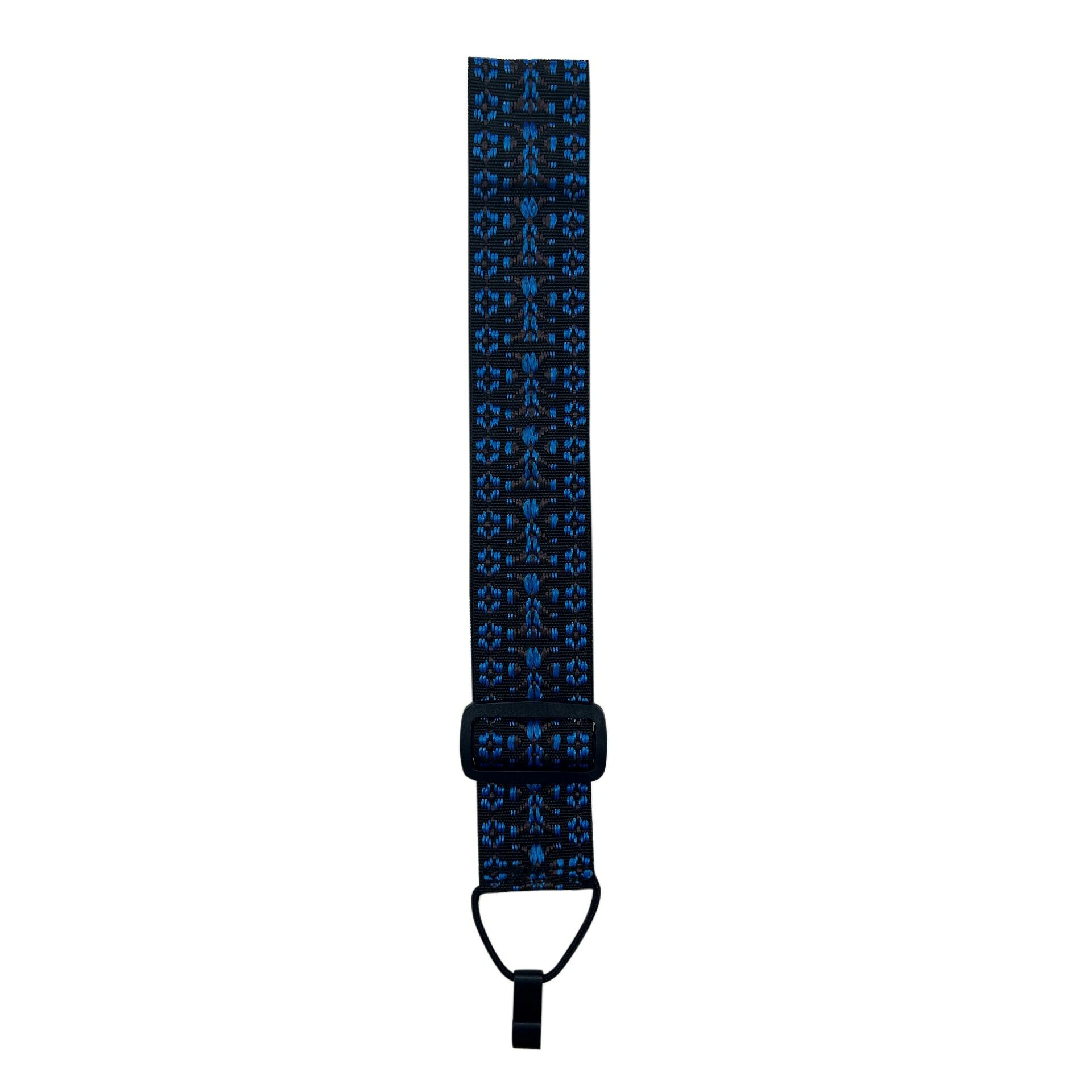 D'Andrea Classical Guitar Strap Woven Tapestry Padded (1399-4), Blue