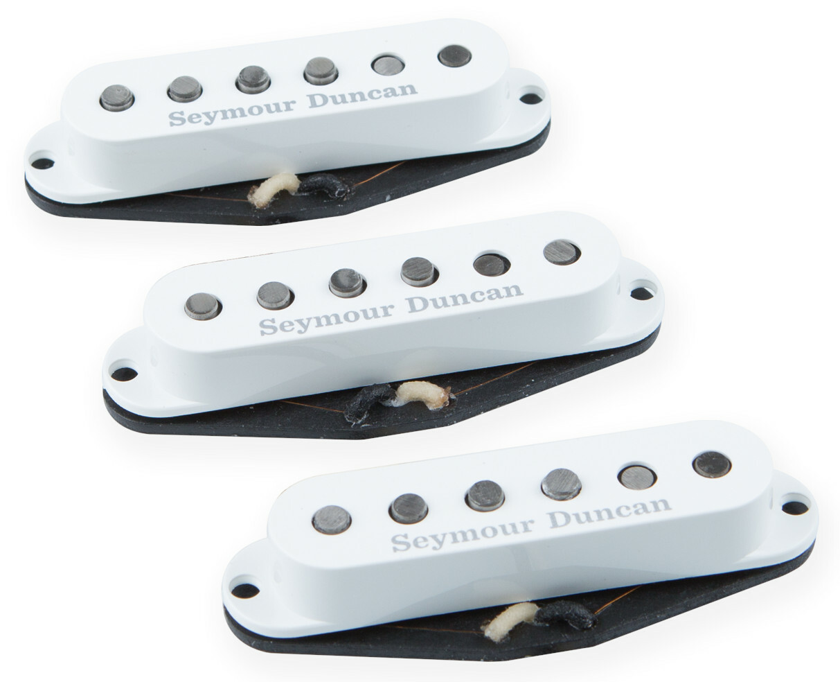 Seymour Duncan CA  50 SET - California 50's Set, Vintage Staggered Strat, Calibrated (2x SSL-1  & SSL-1 RWRP) - white Covers