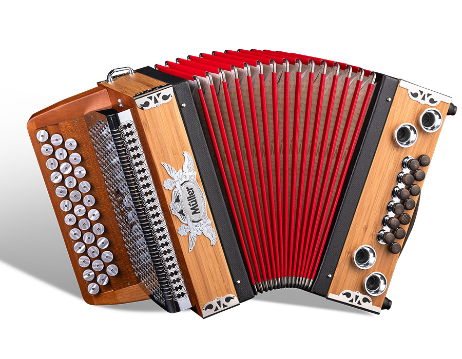 Müller Harmonika - Bambus - Lernmodell G-C-F