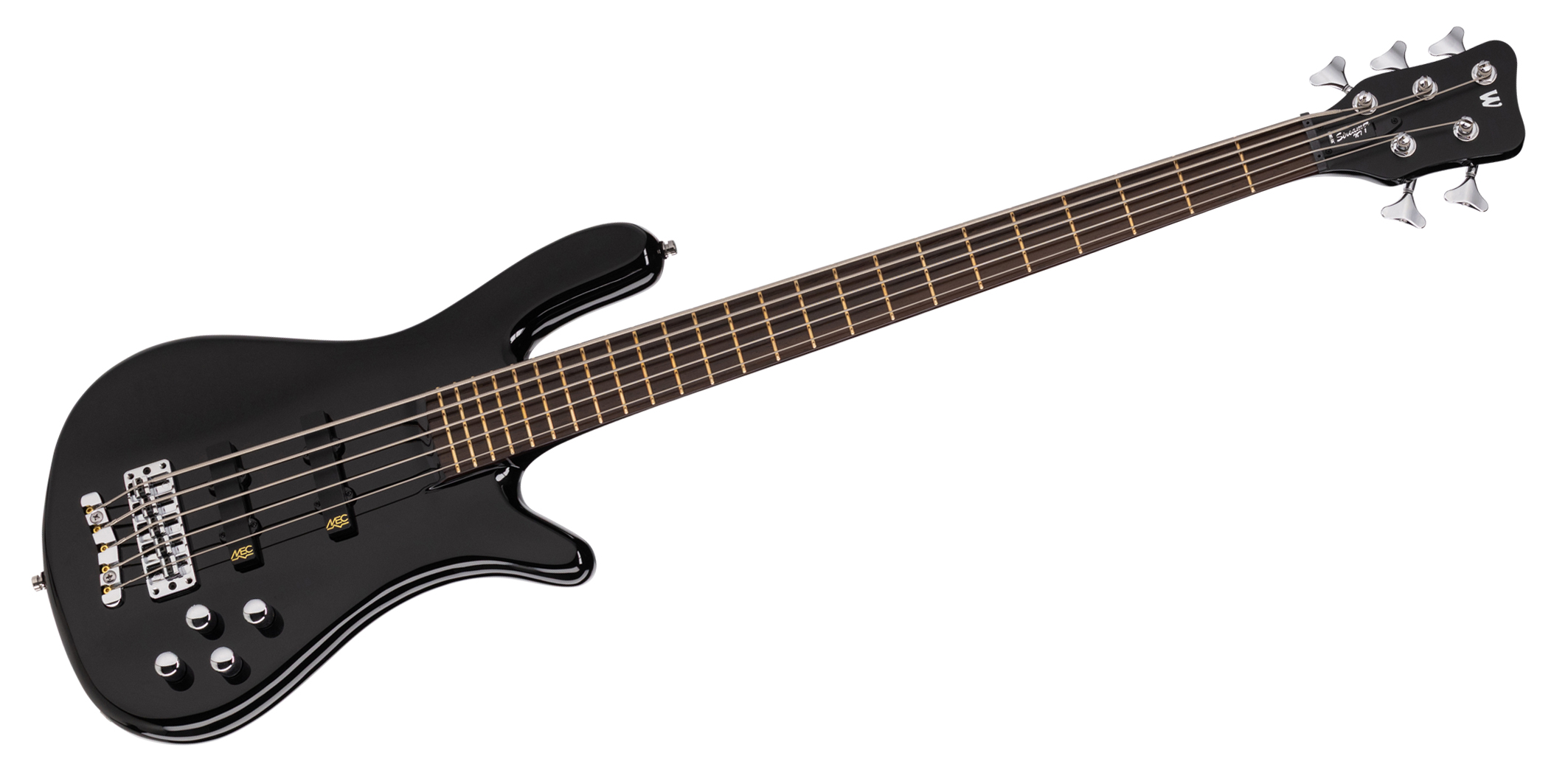 Warwick RockBass Streamer NT I, 5-String - Solid Black High Polish