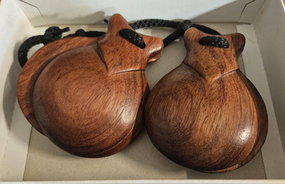 Kastagnetten (Paar) - Bubinga natur, Gr. 5