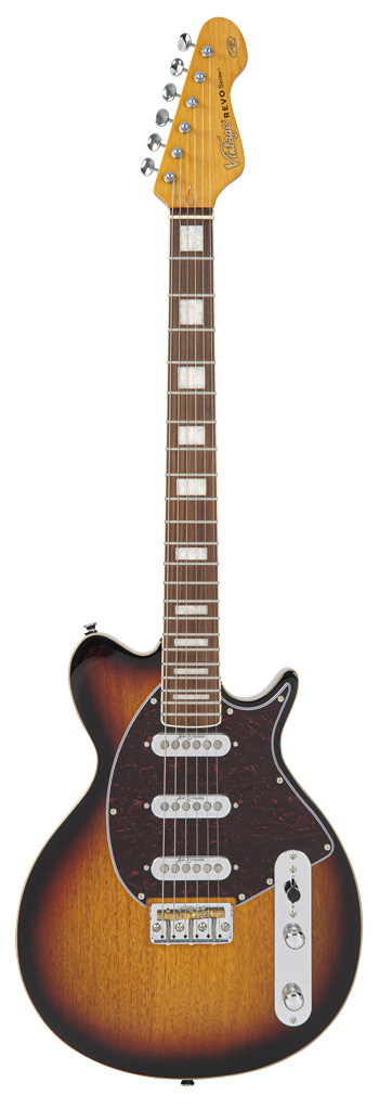 Vintage E-Gitarre REVO VRV800SB Vision, Sunburst