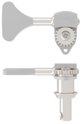 Hipshot HB6 - Ultralite Bass Machine Head, 3/8" Post, Y Key, Treble Side - Chrome