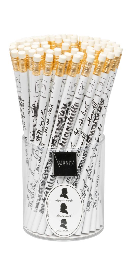 Bleistift Musik weiß - Komponisten - Bach