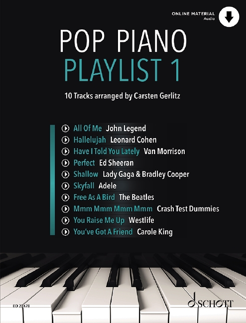 Gerlitz: Pop Piano Playlist 1 - Noten Klavier - ED 23478