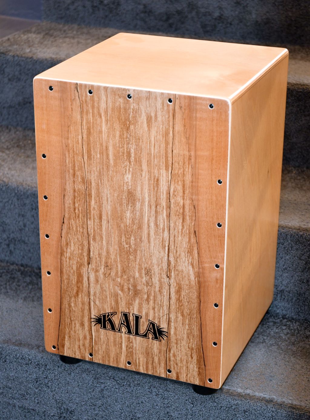 KALA KP-CAJON-SPMAPLE - Spalted Maple Cajon + Tasche