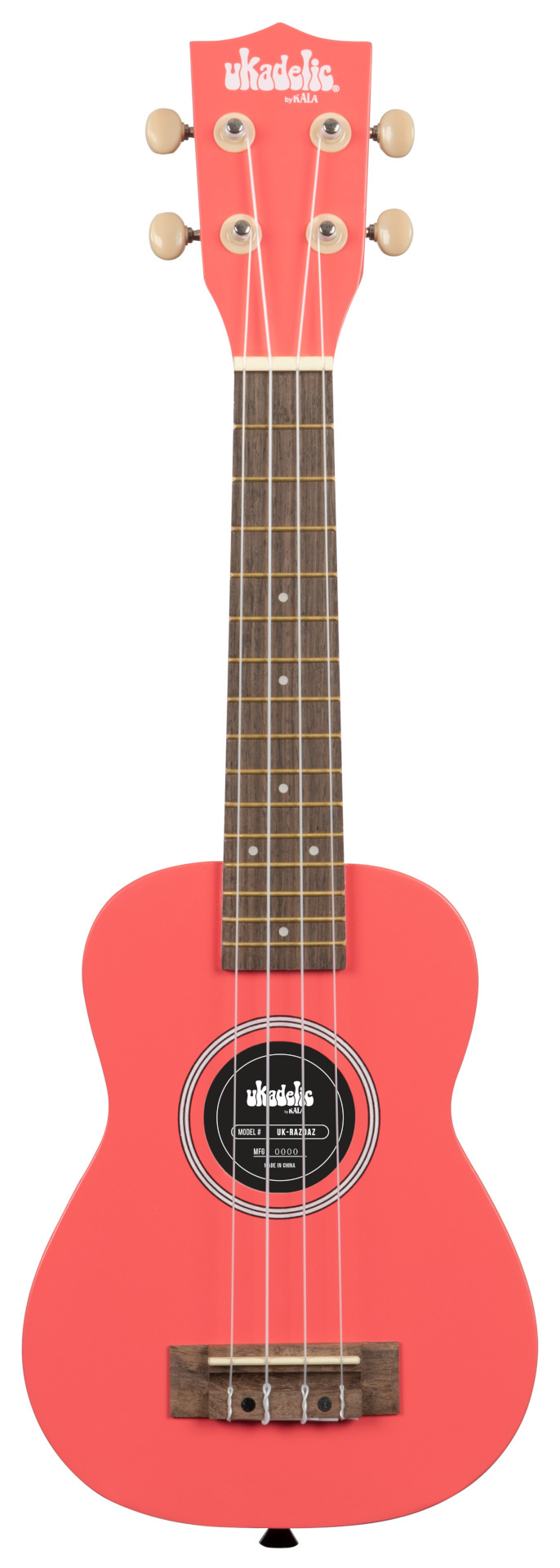 KALA Ukadelic UK-RAZDAZ - Razzle Dazzle Soprano Ukulele, with Tote Bag