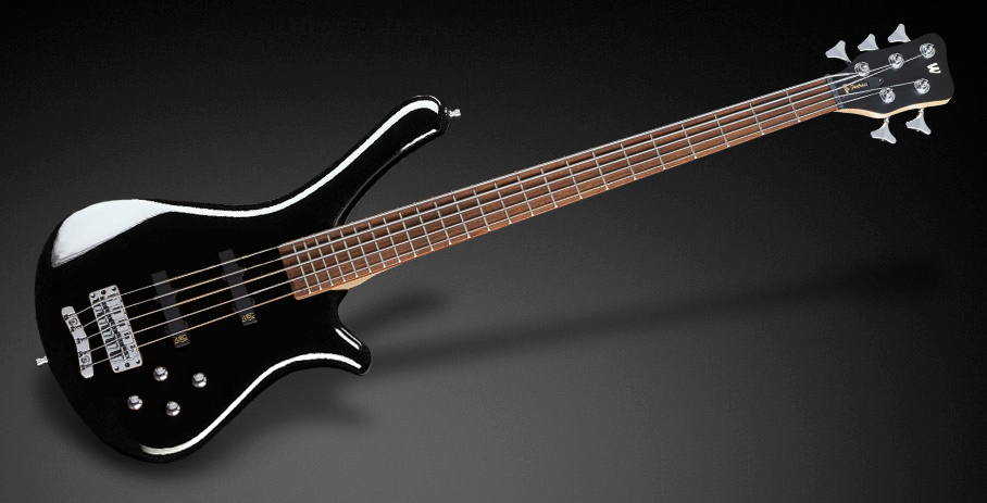 Warwick RockBass Fortress, 5-String - Solid Black High Polish