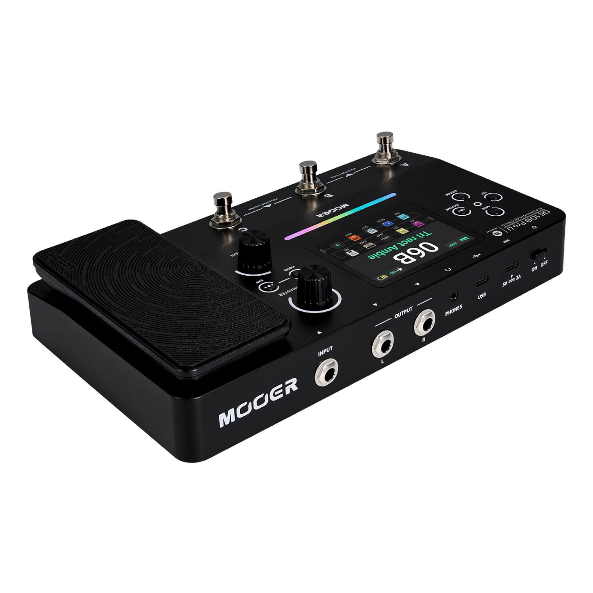 Mooer GE 100 PRO Li Guitar Multi FX Processor with AI technology and lithium battery