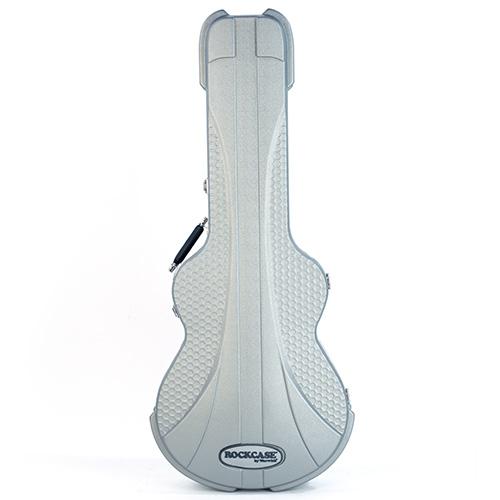 RockCase - Premium Line - Electric Guitar ABS Case (Semi-Hollowbody), Curved - Silver