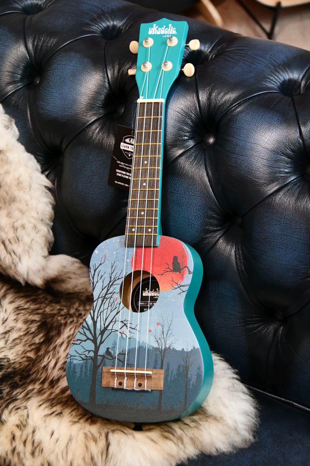 KALA Ukadelic UK-MOONRISE - Moonrise Soprano Ukulele + Tasche