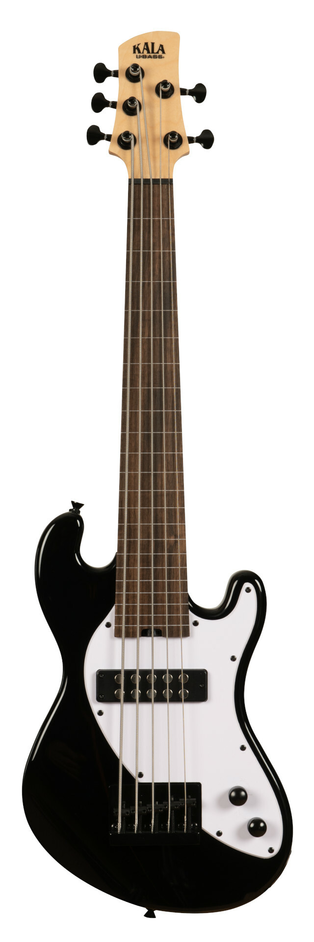 U-Bass Solid Body 5-String, Fretless - Jet Black with Bag