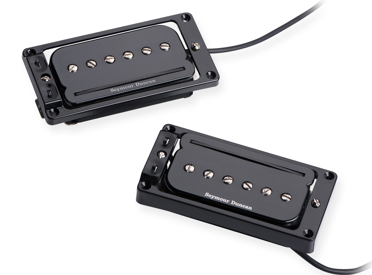 Seymour Duncan SHPR-1S - P-Rails Humbucker Set, with Triple Shot, Arched - Black