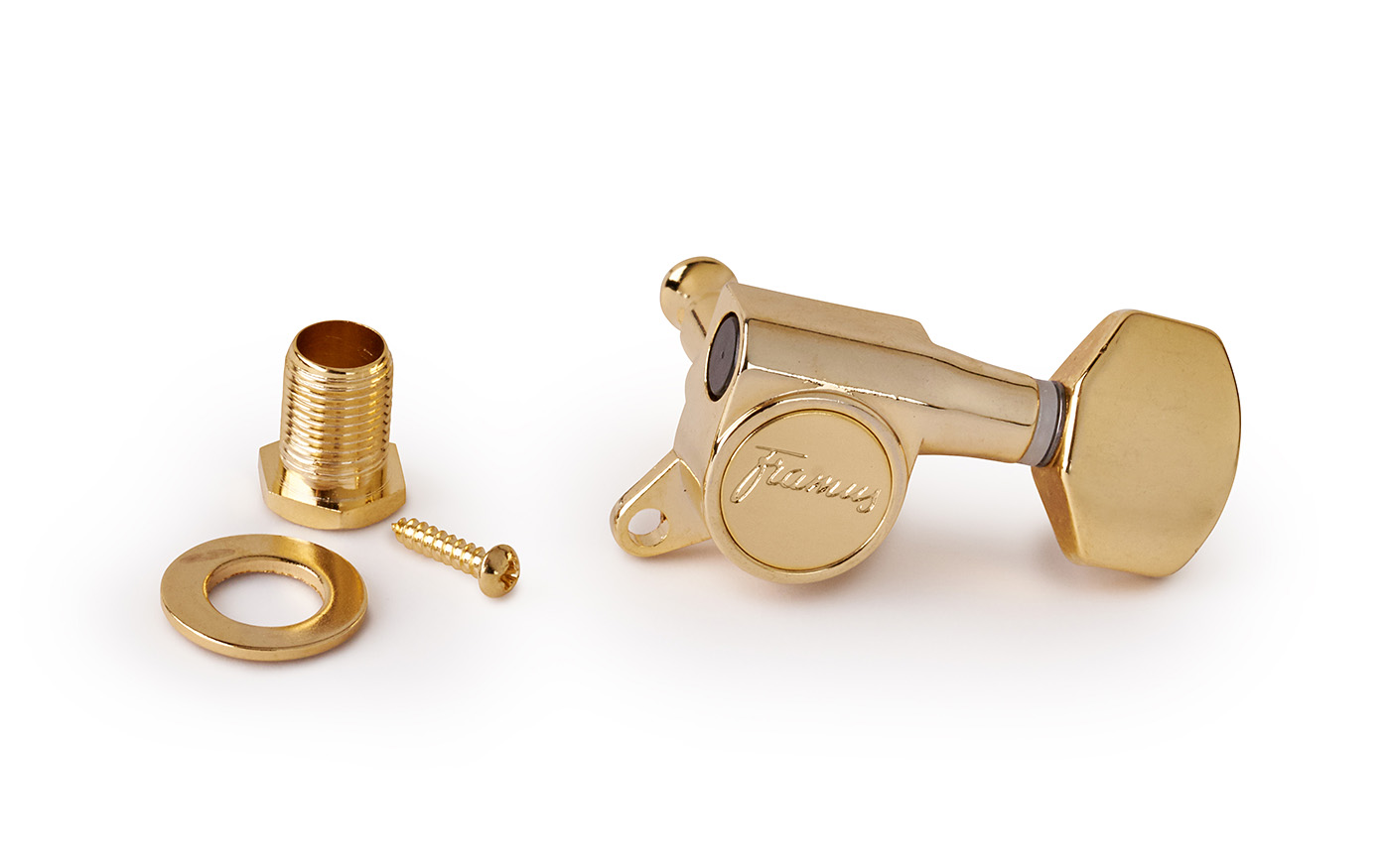 Framus Parts - Framus Machineheads, 23 mm Long Post, Left (Bass Side) - Gold