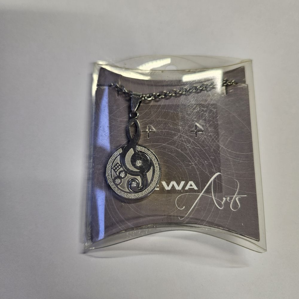 Gewa Halskette Edelstahl, Violinschlüssel Noten