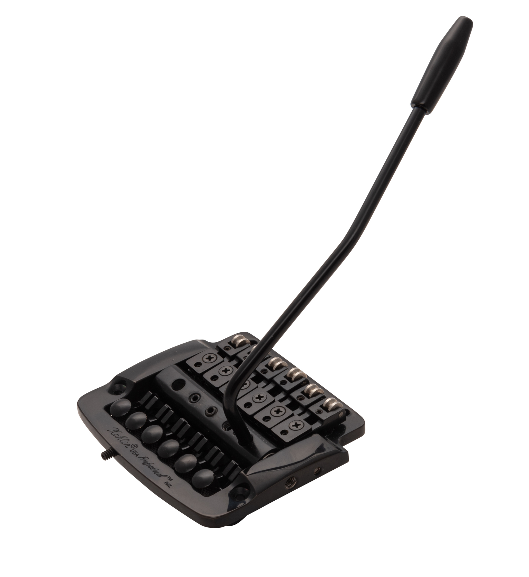 Kahler 2300 - Flat Mount Guitar Tremolo (Steel Cam / Steel Saddles) - Black