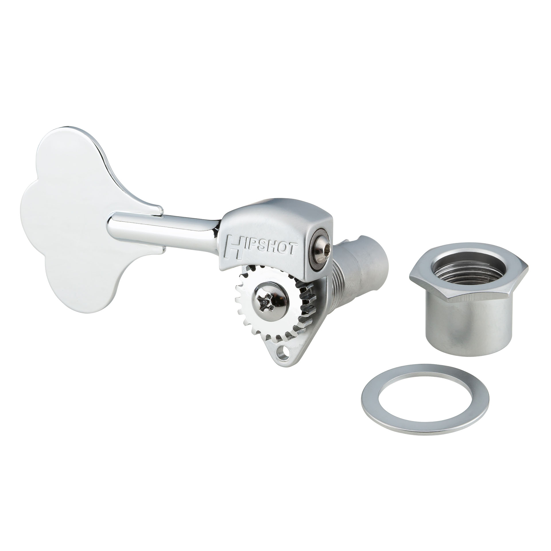 Lakland / Hipshot - Licensed Ultralite Bass Machine Head, 1/2" Post, Right (Treble) Side - Chrome