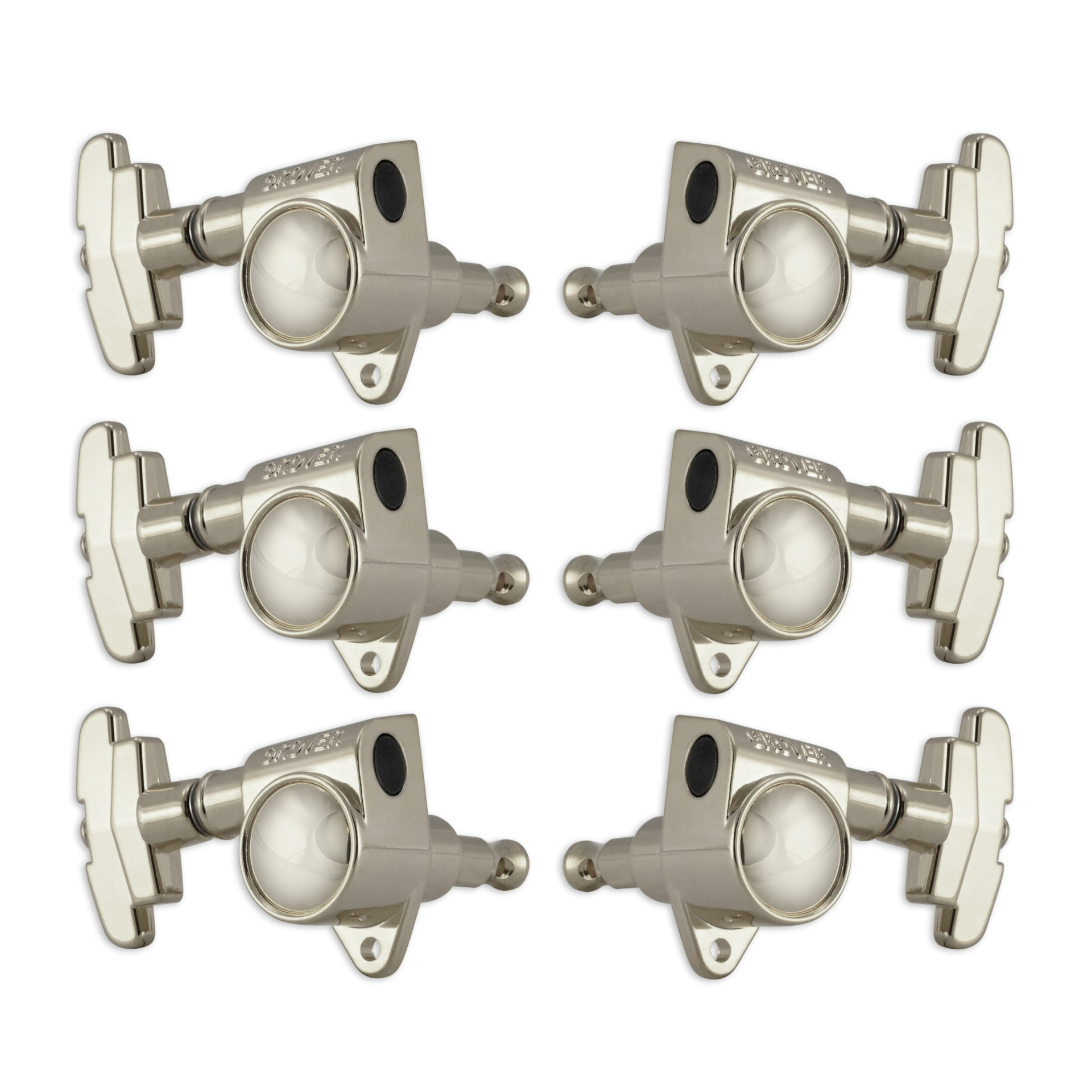 Grover 109-18N Super Rotomatics with 18:1 Gear Ratio - Guitar Machine Heads, 3 + 3 - Nickel