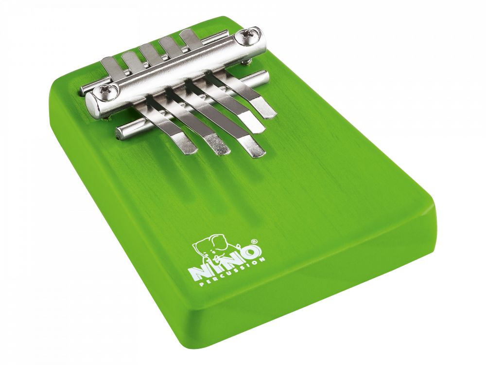 NINO 963GR Holz Kalimba grün, 5 Zungen