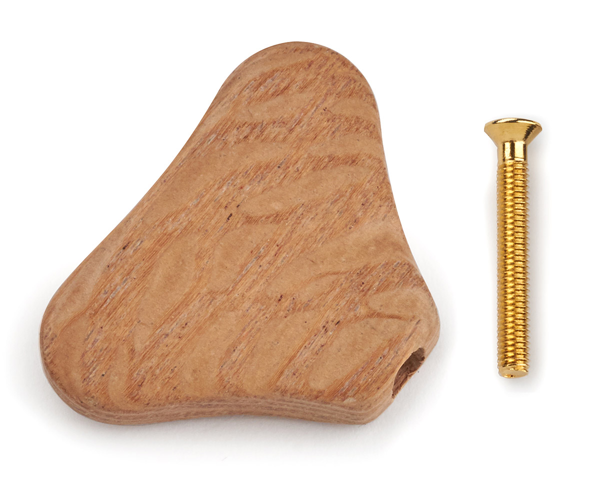 Warwick Parts - Wooden Peg for Warwick Machine Heads - Lacewood (with Gold Screw)