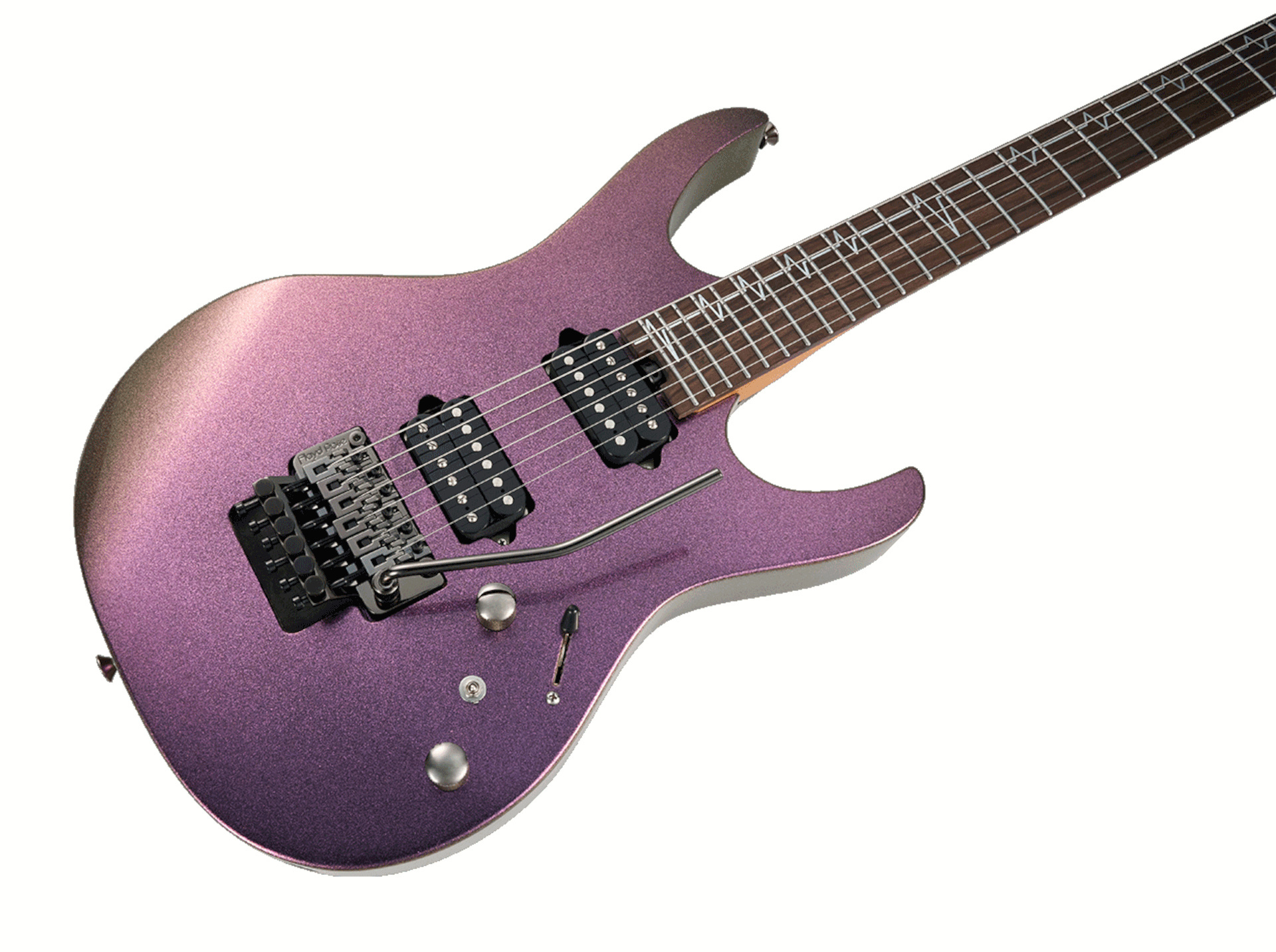 Mooer MMT100 FR Guitar, Floyd Rose Tremolo - Aurora Pink