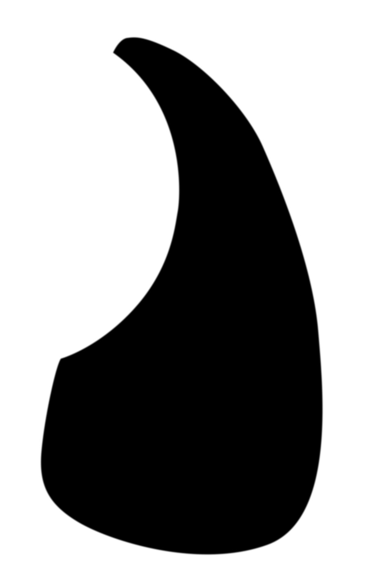 D'Andrea Small Acoustic Guitar Pickguard (376B SM BLK), Black