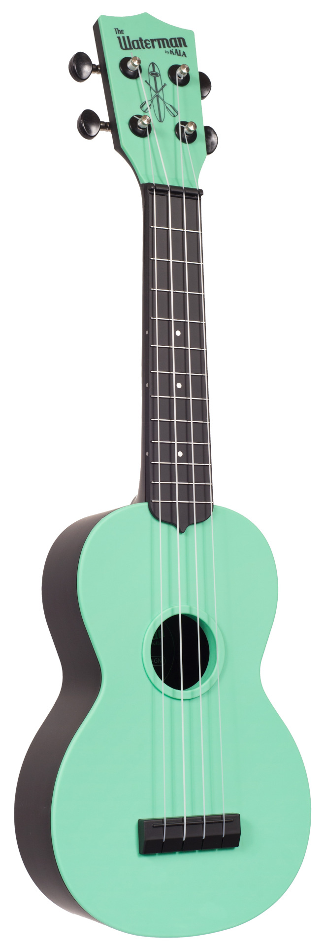 KALA Waterman KA-SWB-GN - Sea Foam Green Matte Sopran Ukulele + Tasche