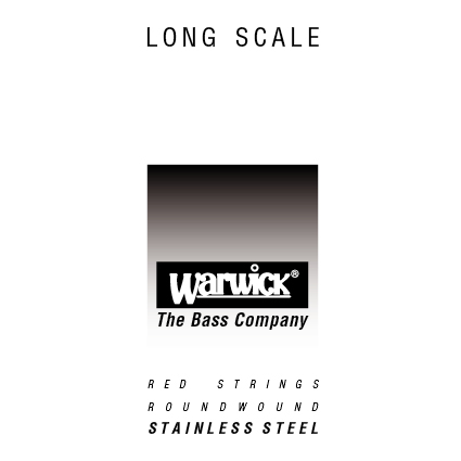 Warwick Red Strings Bass Strings, Stainless Steel - Bass Single String, .080", Long Scale