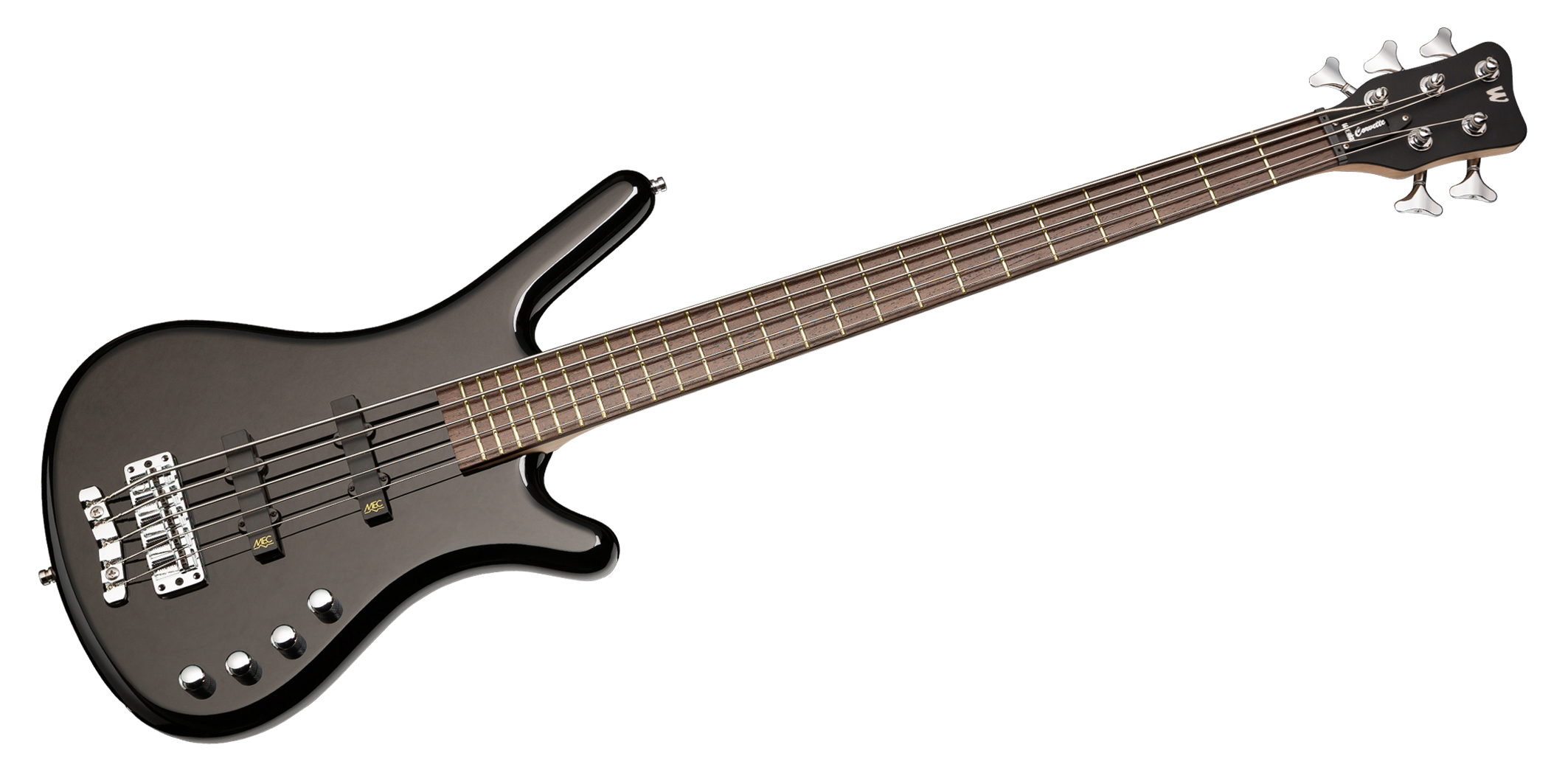 Warwick RockBass Corvette Basic, 5-String - Solid Black High Polish