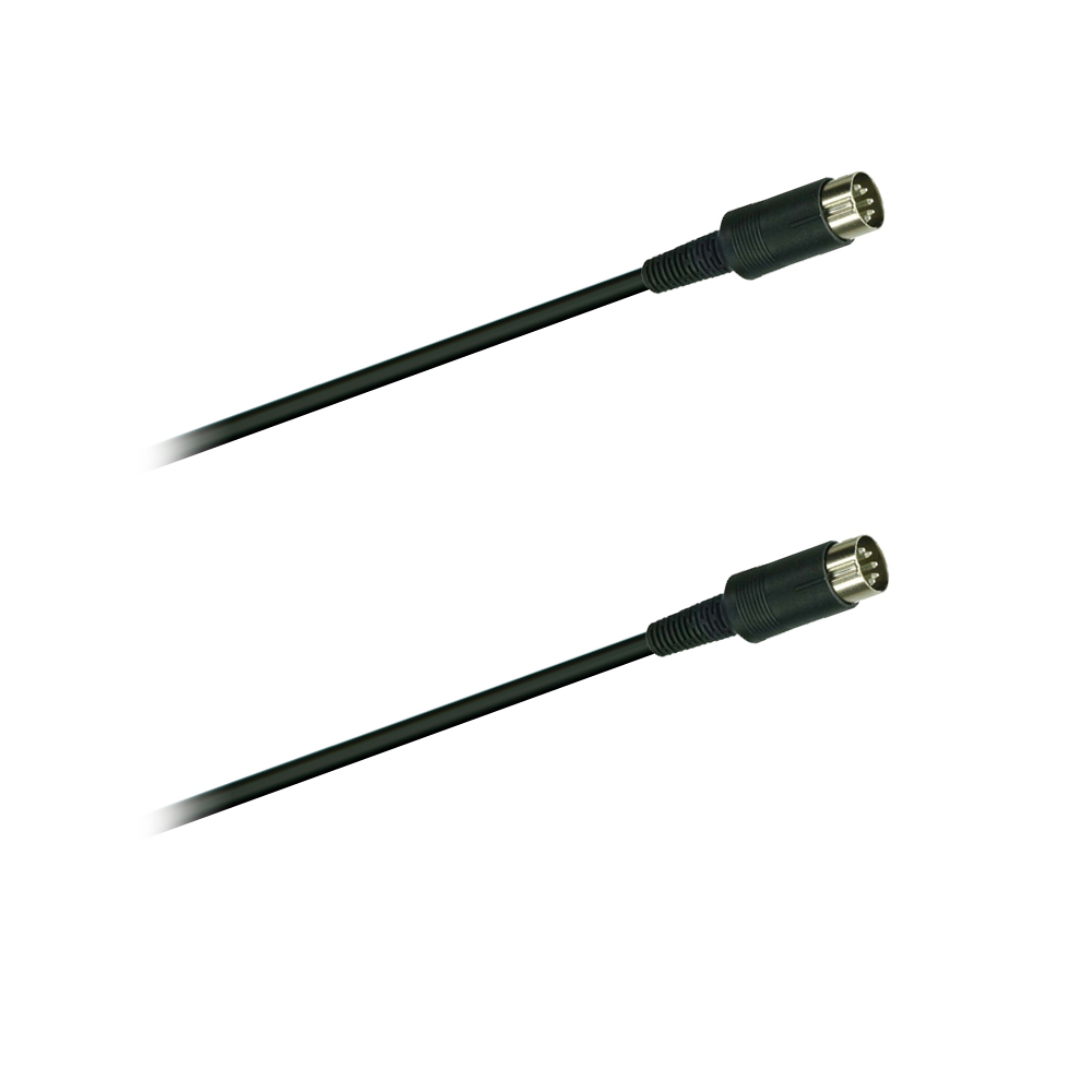 DREITEC 18070 Midi-Kabel 0,5 m, schwarz