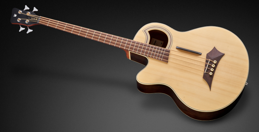 Warwick RockBass Alien Deluxe, Lefthand, 4-String - Natural Transparent Satin