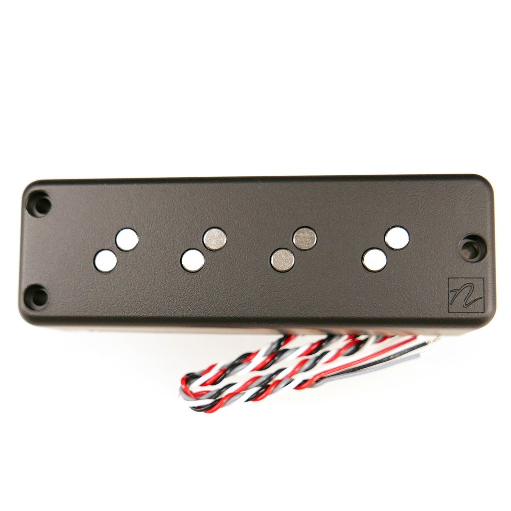 Nordstrand Fat Stack 4, Stacked Coil Soapbar Bass Pickup, 4-String, Bridge - Black