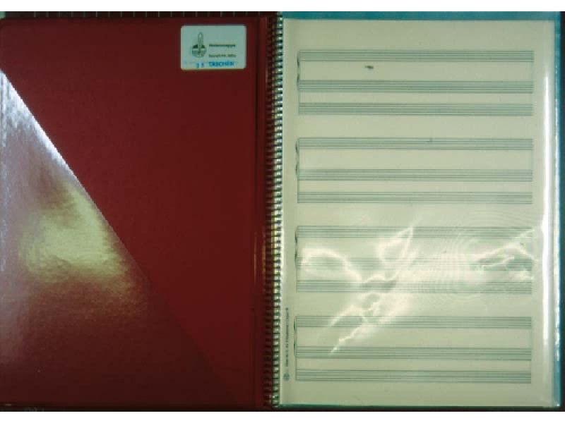 STAR 662a/15 Notenmappe - DIN A4 hoch 15 Taschen, schwarz