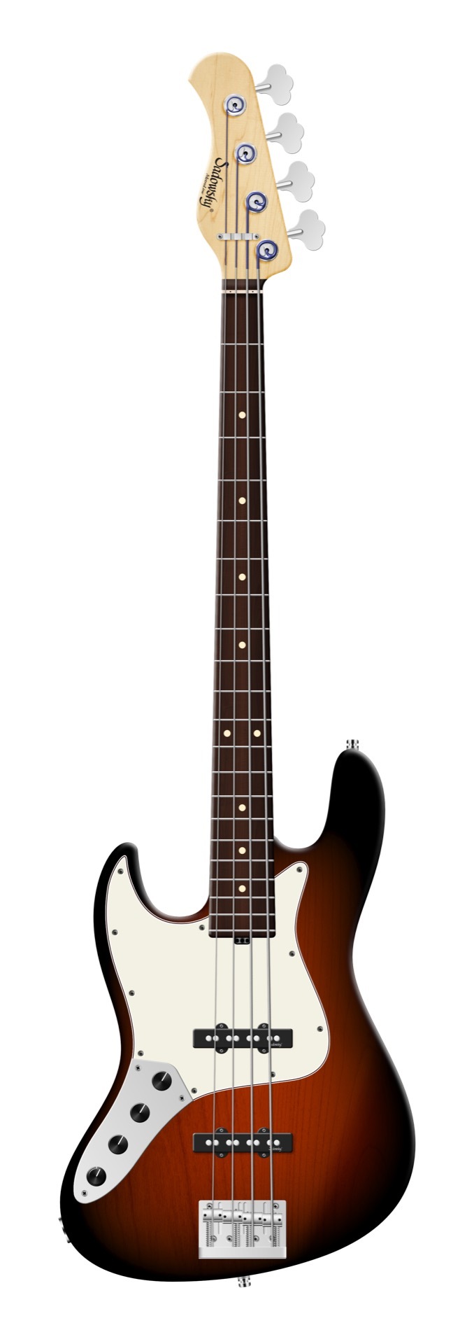 Sadowsky MetroLine 21-Fret Vintage J/J Bass, Red Alder Body, Morado Fingerboard, 4-String, Lefthand - Almond Sunburst Transparent Satin