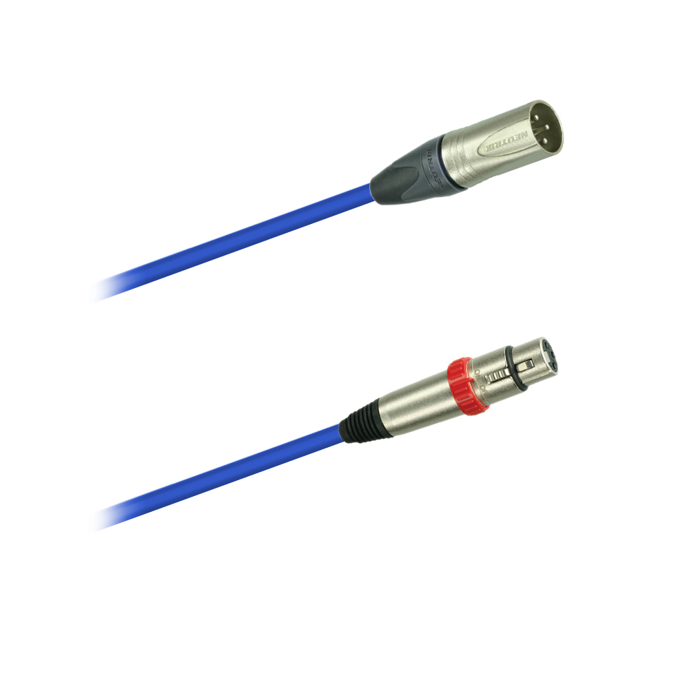 DREITEC 17851 Mikrofonkabel / Audiokabel 5m, Neutrik NC3MXX - Neutrik NC3FXS