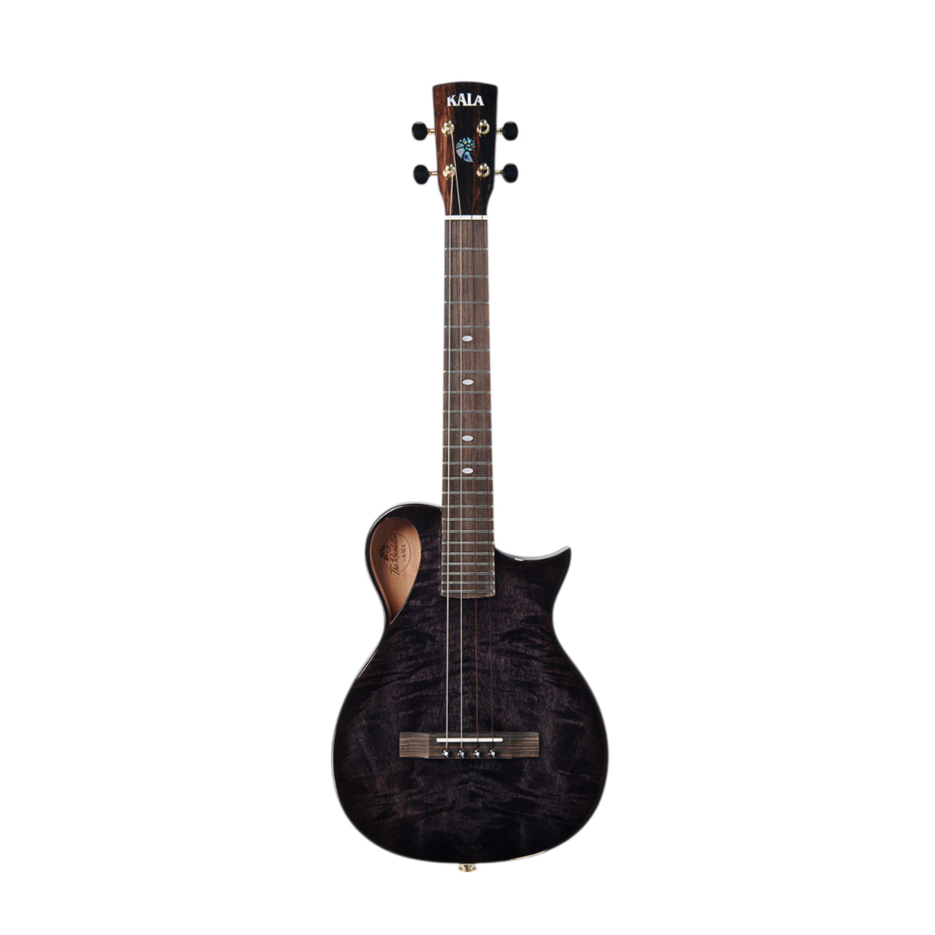 KALA KA-NS-BLK-MNG-TE - Revelator Nautilus Horizon Black Night Mango Tenor Ukulele, with Bag