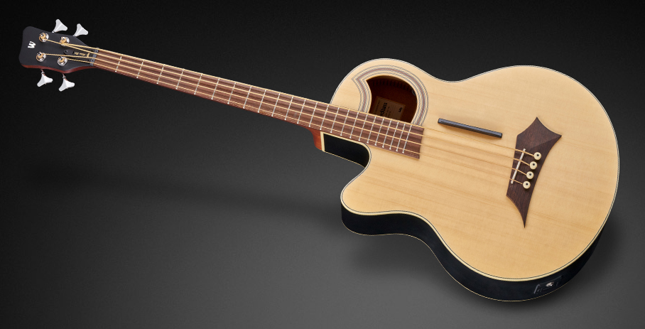 Warwick RockBass Alien Standard, Lefthand, 4-String - Natural Transparent Satin