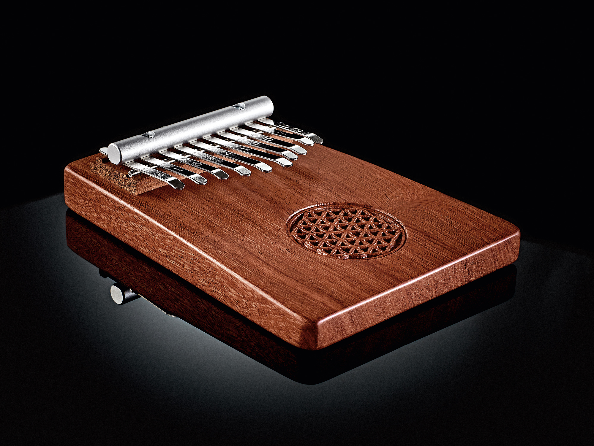 MEINL KL1002FOL Sonic Energy Solid "Flower of Life" Kalimba, 10 Töne