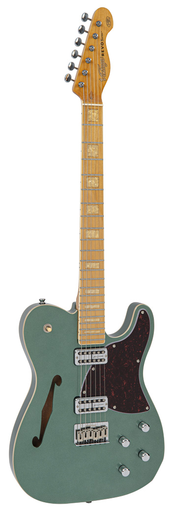 Vintage E-Gitarre REVO VRD850GM Midline, Green Metallic