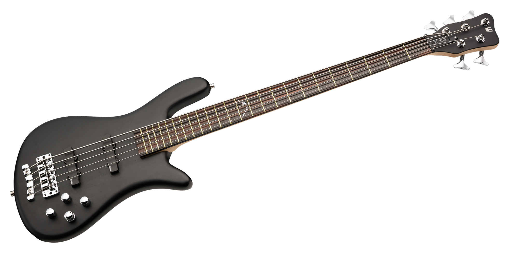 Warwick RockBass Artist Line Robert Trujillo, 5-String - Solid Black Satin