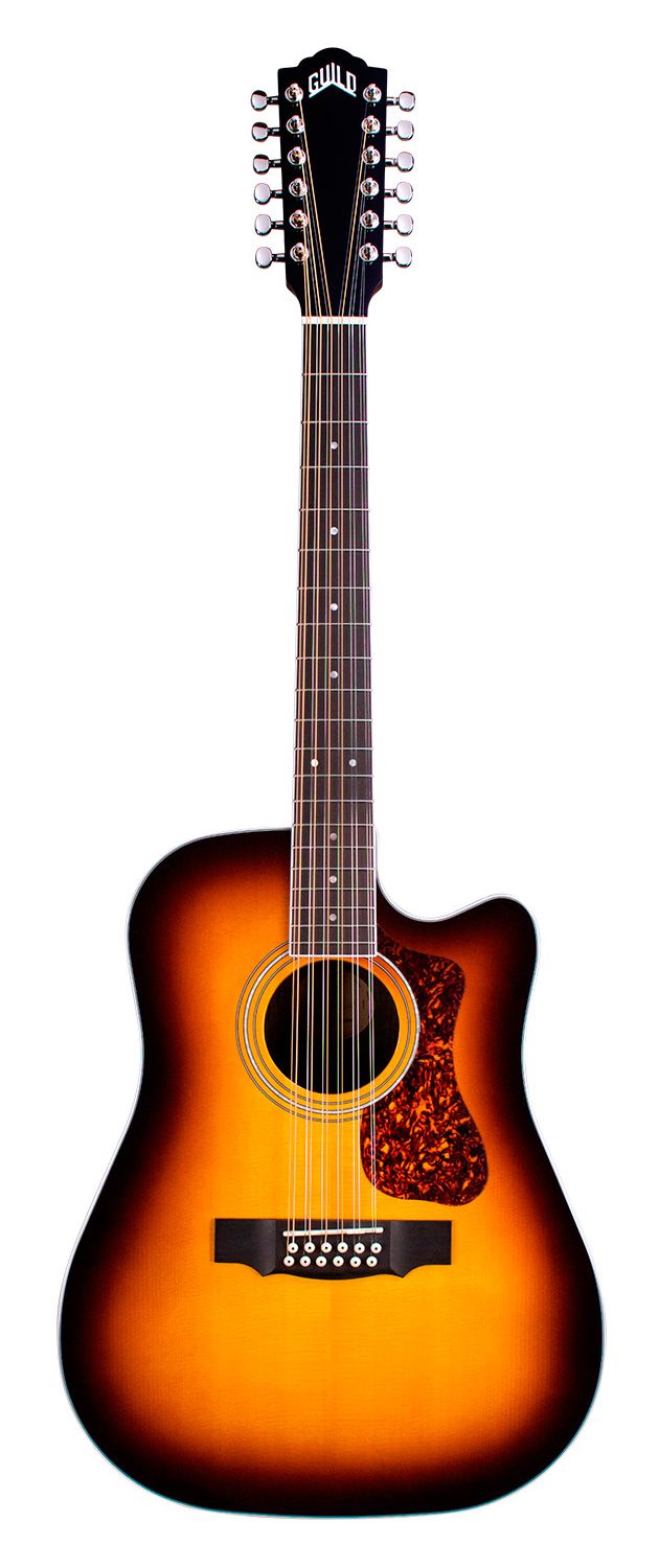 GUILD D-2612CE Deluxe ATB  Westerngitarre 12-Saiter, Antique Burst
