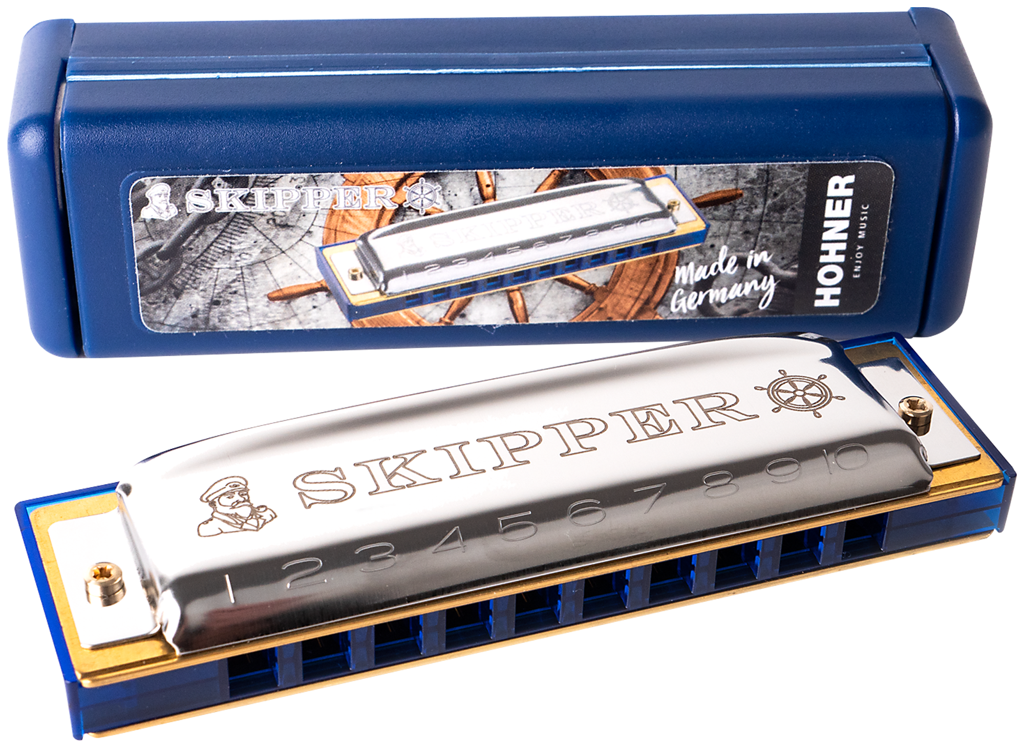 HOHNER Mundharmonika Skipper C, Edelstahl