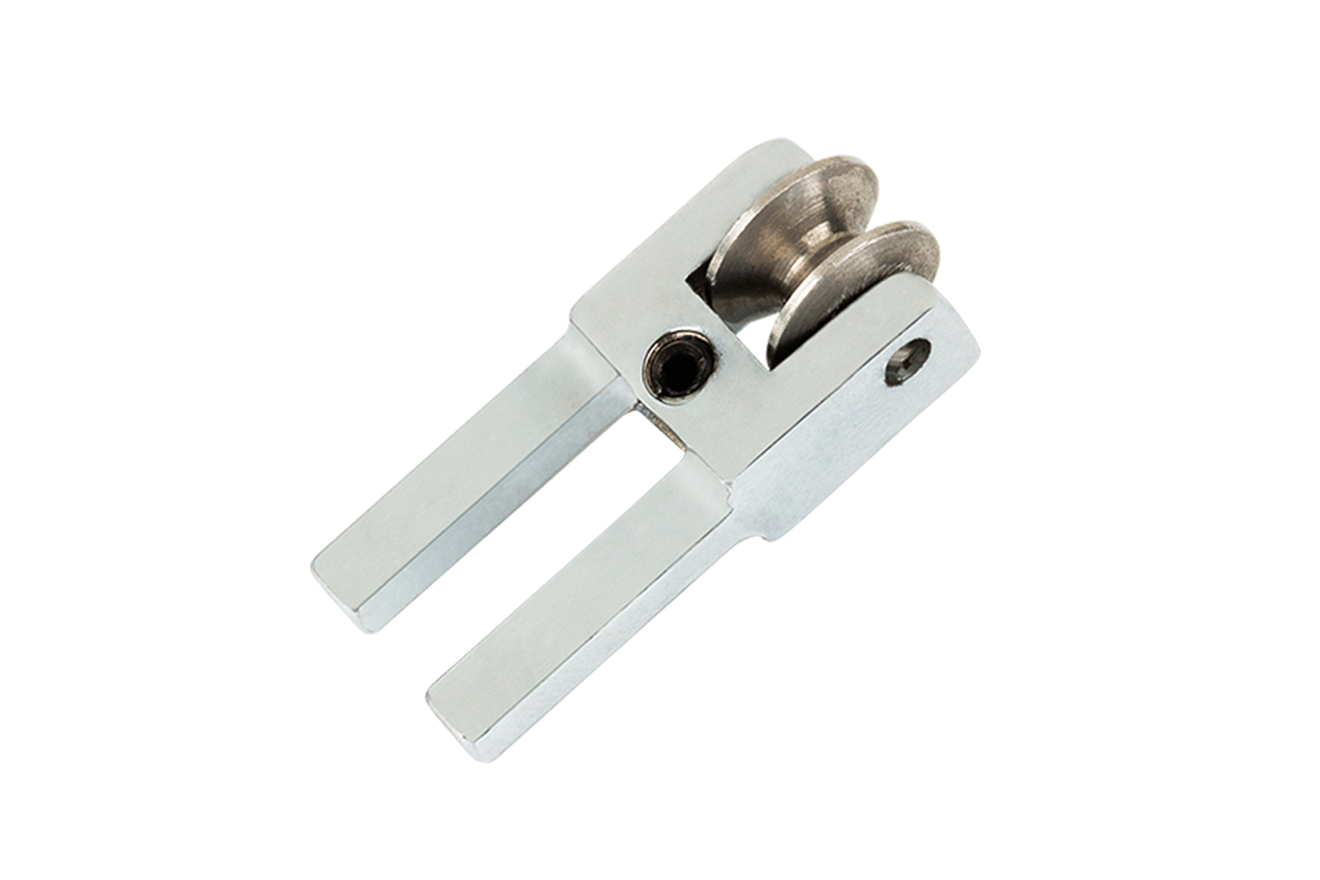 Kahler Guitar Saddle Fork - Wide Steel Roller, Bright Chrome