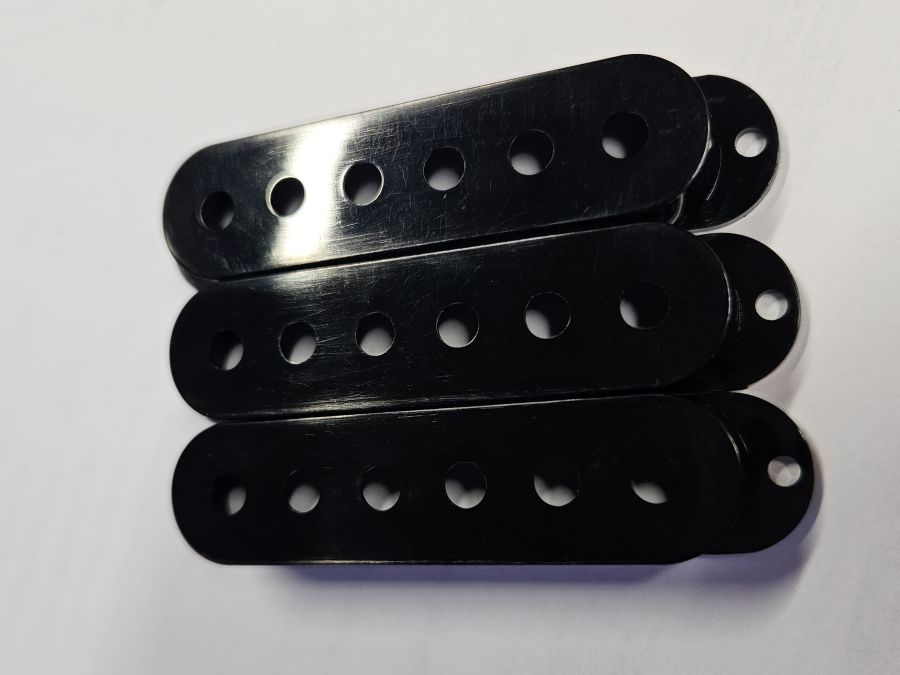 Pickup Cover Set für Stratocaster (3) schwarz