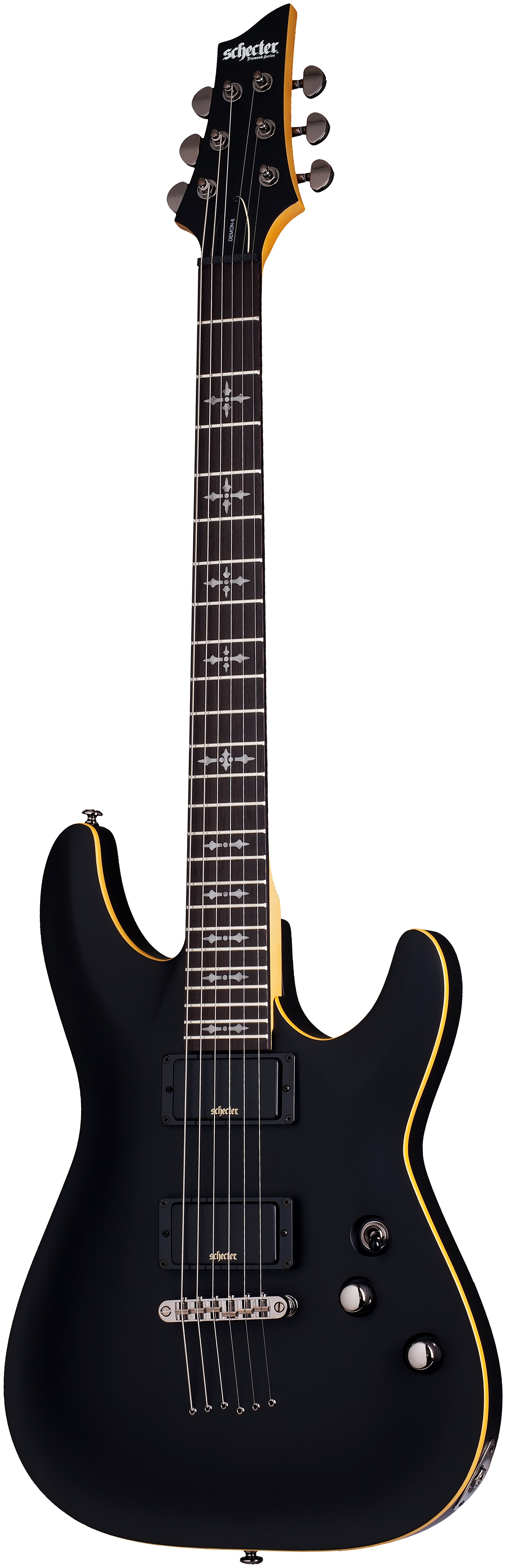 SCHECTER E-Gitarre Demon 6, Aged Black Satin