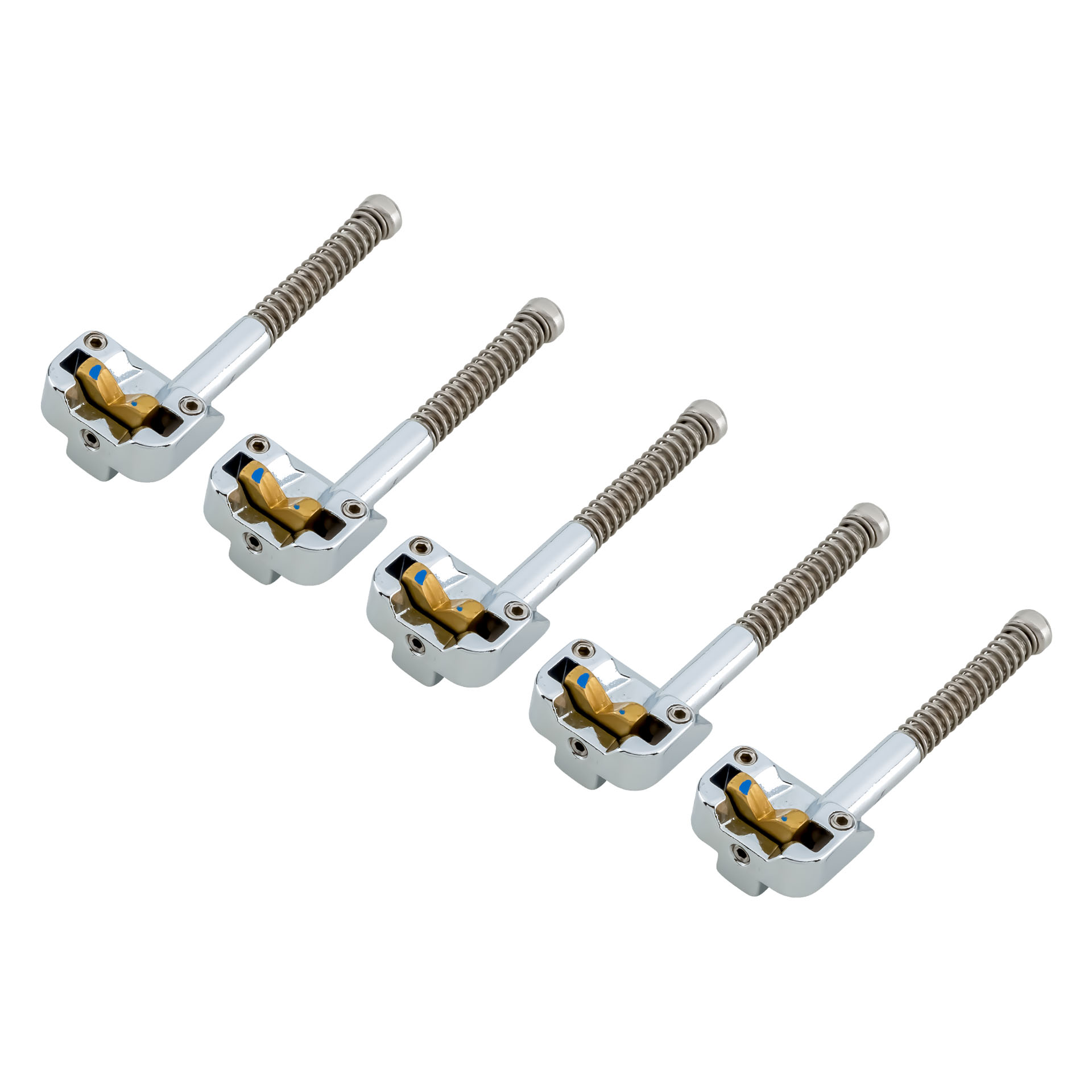 HIPSHOT 5 String KickAss Saddle Set - Chrome