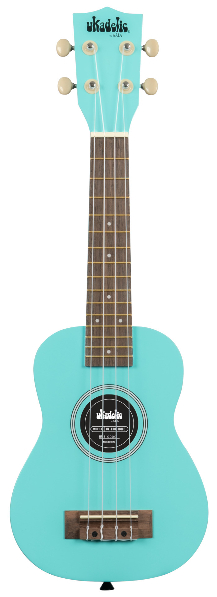 KALA Ukadelic UK-FROSTBITE - Frost Bite Soprano Ukulele, with Tote Bag