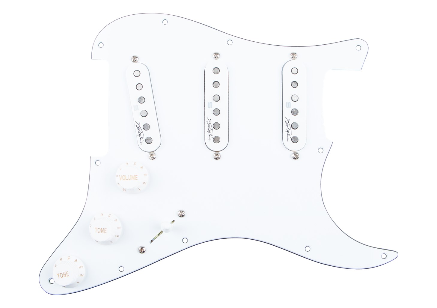 Seymour Duncan Jimi Hendrix Signature Loaded Pickguard, Voodoo Style - White
