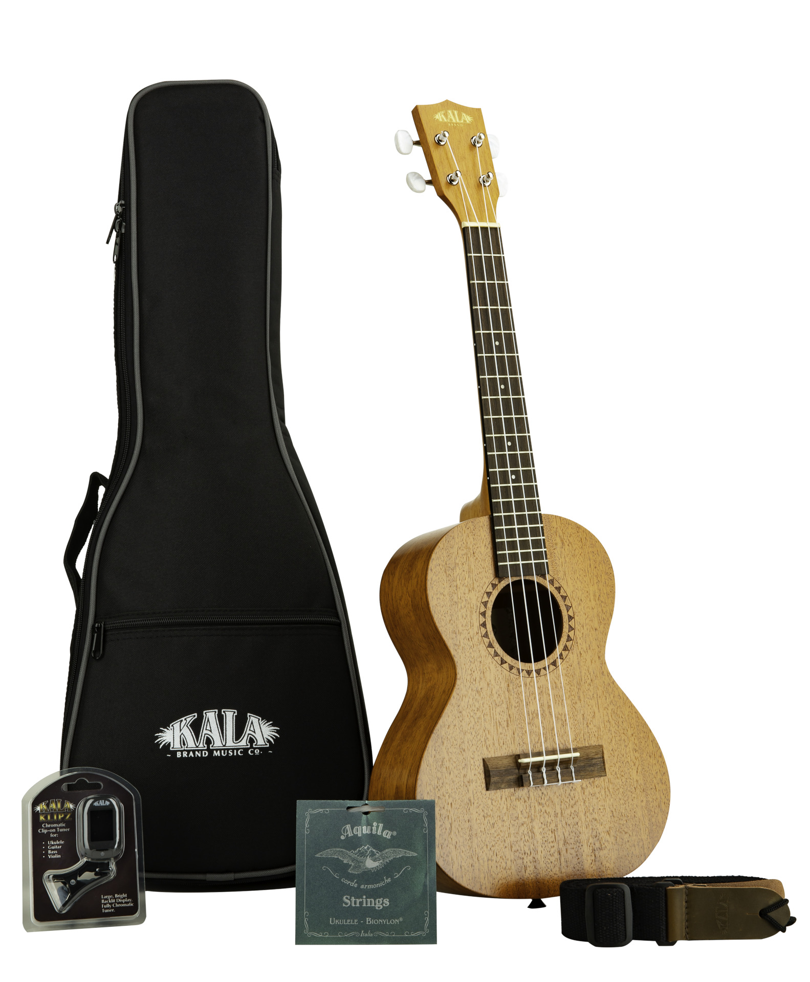 KALA KA-15-T BNDL - Satin Mahogany Tenor Ukulele Starter Kit